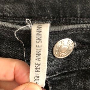 Rag and Bone High Rise Skinny Ankle Jeans